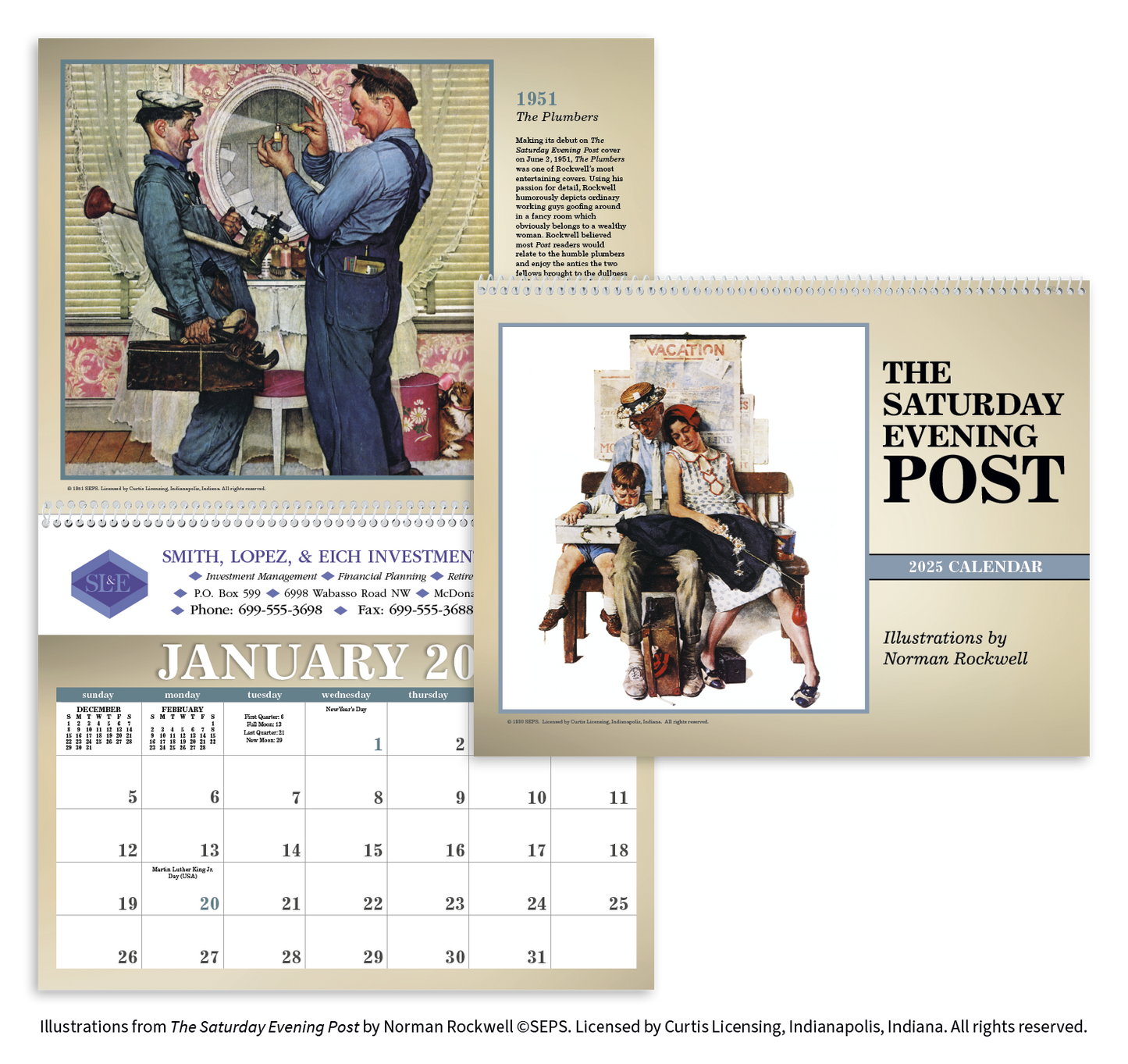 Triumph Calendars The Saturday Evening Post Illustrations by Norman Rockwell Calendar-2508