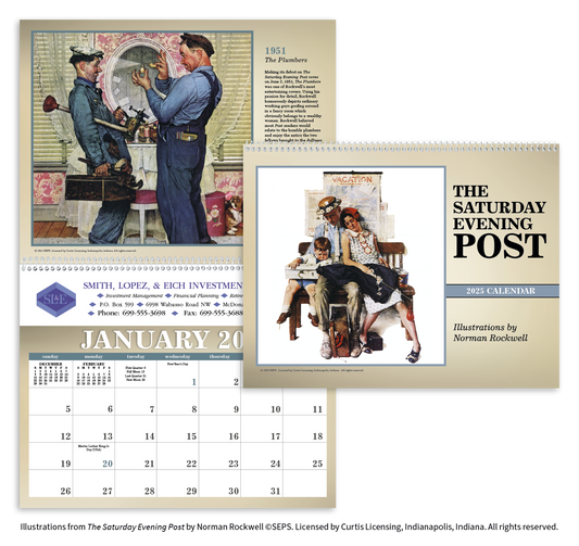 Triumph Calendars The Saturday Evening Post Illustrations by Norman Rockwell Calendar-2508