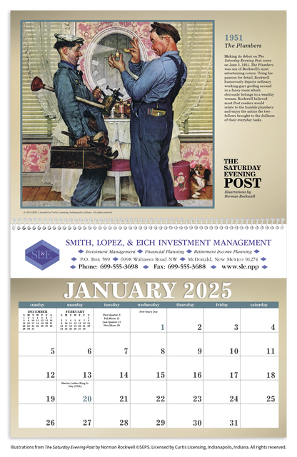 Triumph Calendars The Saturday Evening Post Illustrations by Norman Rockwell Calendar-2508