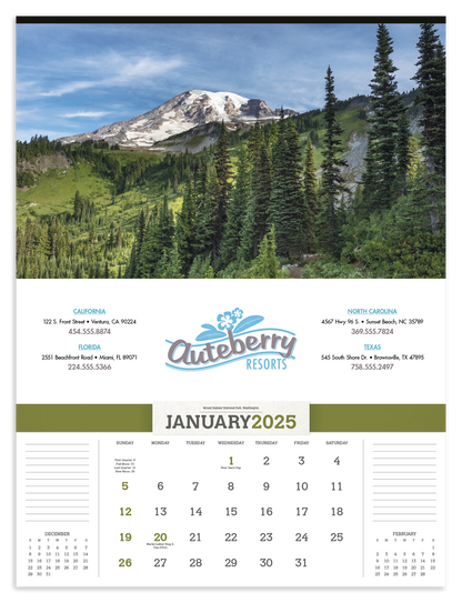 Triumph Calendars American Splendor without Date Blocks Calendar-3109