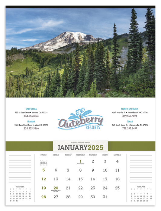 Triumph Calendars American Splendor without Date Blocks Calendar-3109