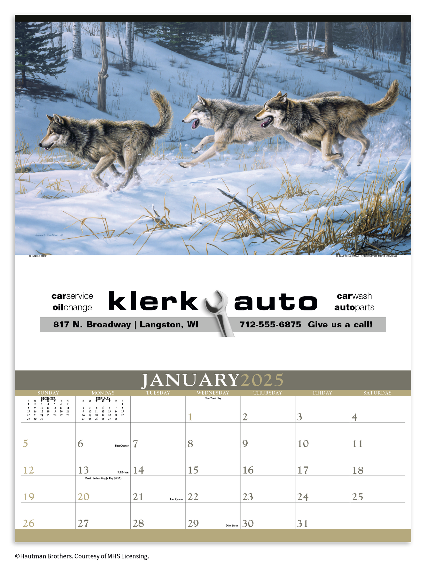Triumph Calendars Wildlife Art by the Hautman Brothers Calendar-3111