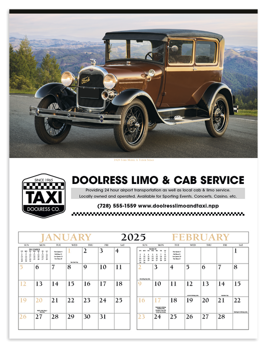 Triumph Calendars Antique Cars Calendar-3200