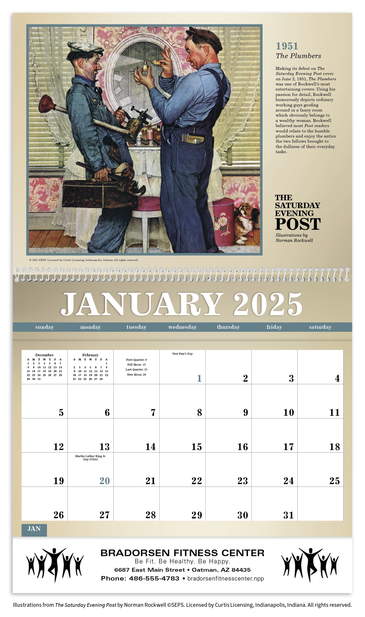 Triumph Calendars The Saturday Evening Post Deluxe Pocket Calendar-4076