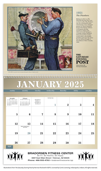 Triumph Calendars The Saturday Evening Post Deluxe Pocket Calendar-4076