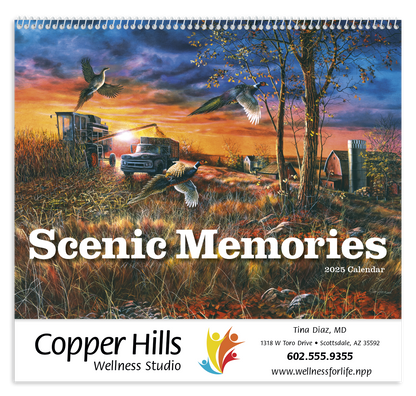 Good Value Scenic Memories  Spiral Calendar-7046