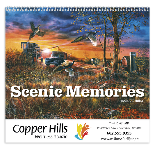 Good Value Scenic Memories  Spiral Calendar-7046