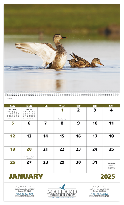 Good Value Waterfowl  Spiral Calendar-7048