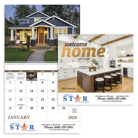 Good Value Welcome Home  Spiral Calendar-7049