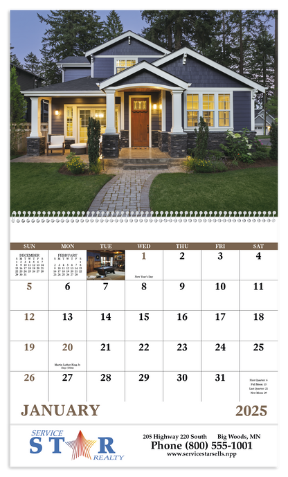 Good Value Welcome Home  Spiral Calendar-7049