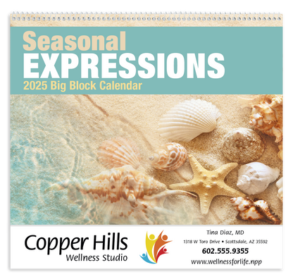 Good Value Seasonal Expressions Big Block Calendar-7050