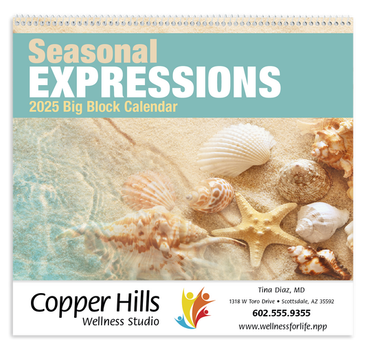 Good Value Seasonal Expressions Big Block Calendar-7050