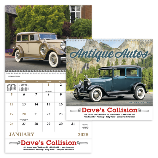 Good Value Antique Autos  Spiral Calendar-7057