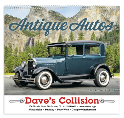 Good Value Antique Autos  Spiral Calendar-7057