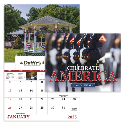 Good Value Celebrate America  Window Calendar-7569