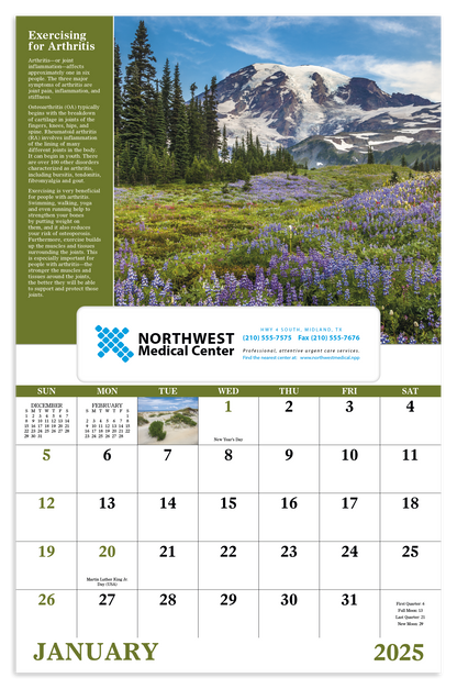 Good Value Healthy Living  Window Calendar-7573