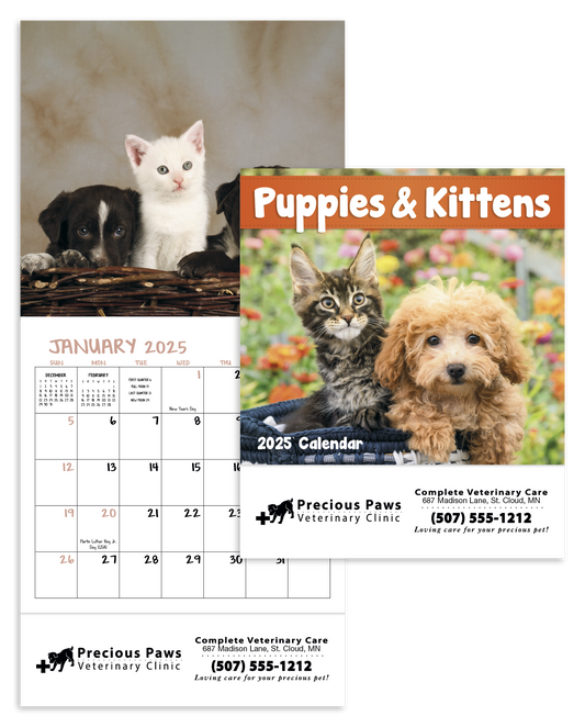 Good Value Puppies  Kittens  Mini Calendar-7708