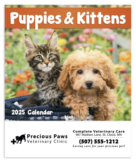 Good Value Puppies  Kittens  Mini Calendar-7708