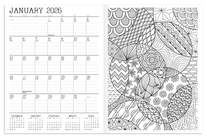 Good Value Adult Coloring Book Planner-8200