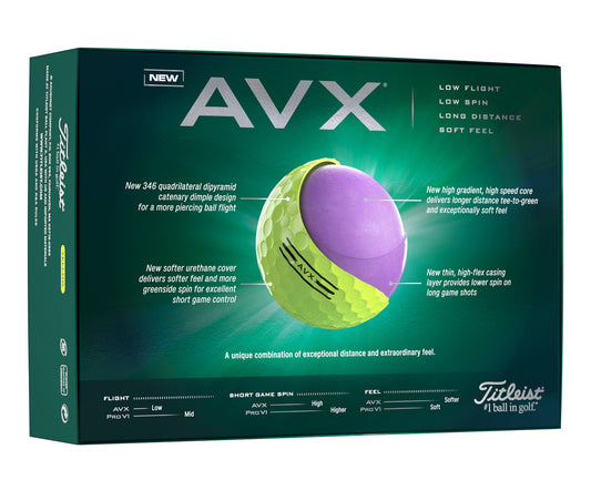 Titleist AVX Yellow Std Serv-62478
