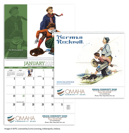 HotLine Products Norman Rockwell Appointment Calendar  Spiral-402H