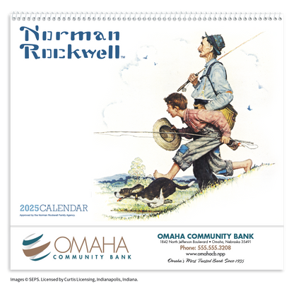 HotLine Products Norman Rockwell Appointment Calendar  Spiral-402H