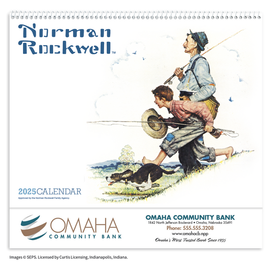 HotLine Products Norman Rockwell Appointment Calendar  Spiral-402H
