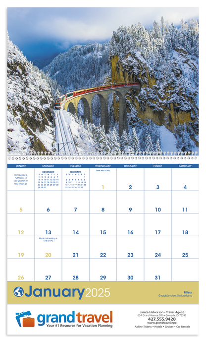 Triumph Calendars World Scenic Calendar-1712