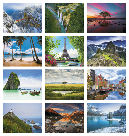 Triumph Calendars World Scenic Calendar-1712
