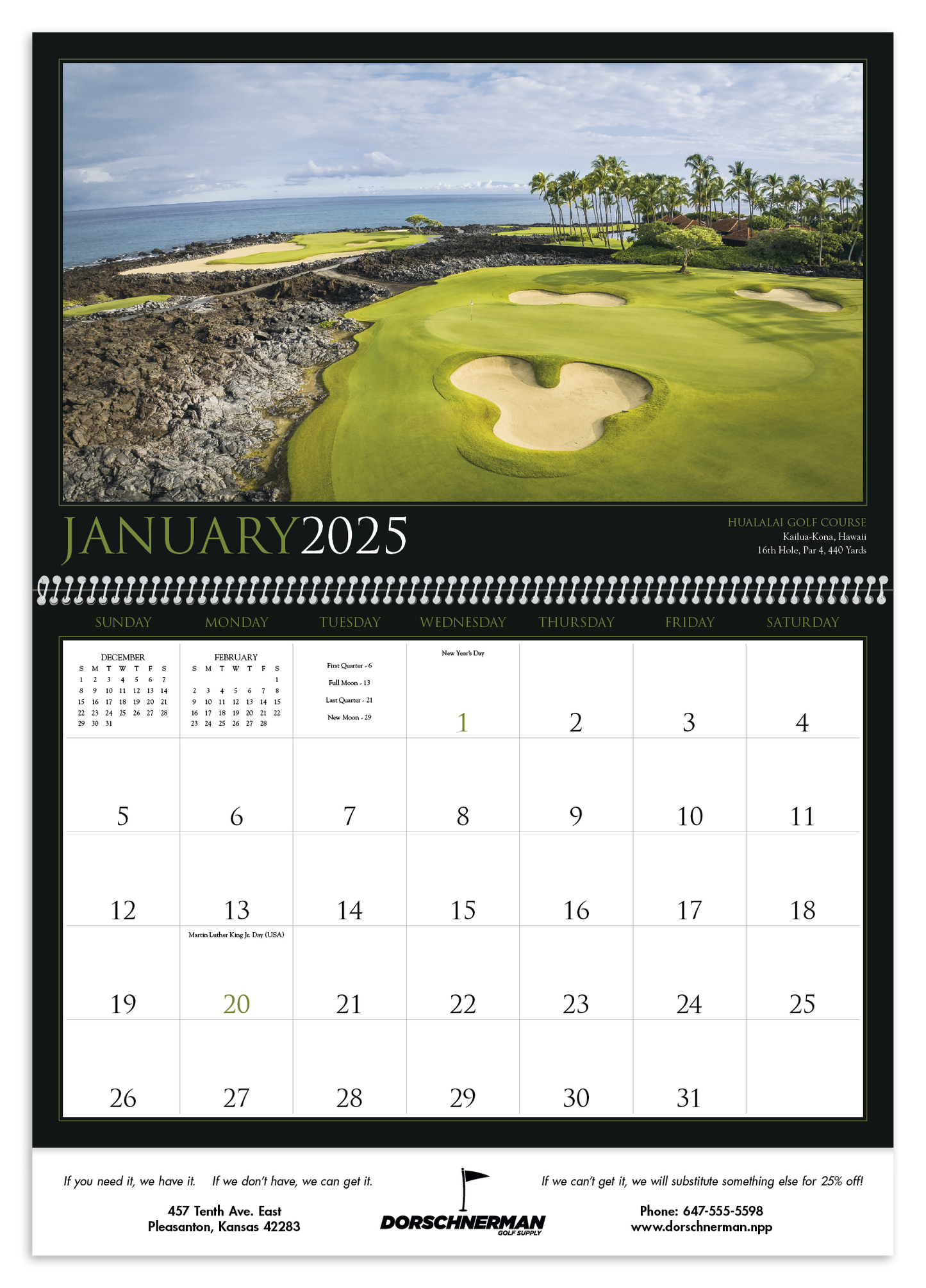 Triumph Calendars Golf America Calendar-2201