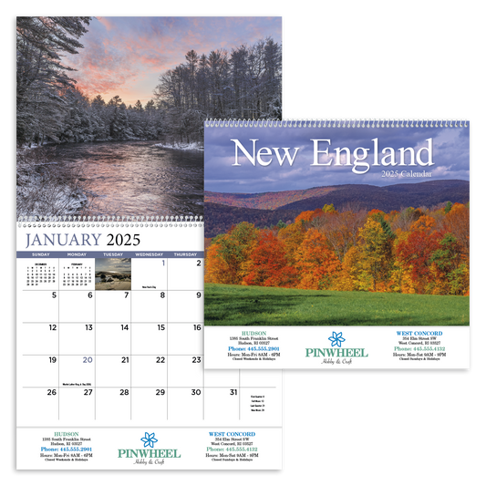 HotLine Products New England Appointment Calendar  Spiral-412