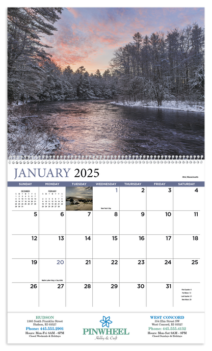 HotLine Products New England Appointment Calendar  Spiral-412