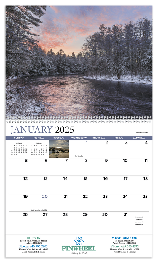 HotLine Products New England Appointment Calendar  Spiral-412