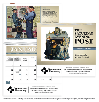 Triumph Calendars The Saturday Evening Post Pocket Calendar-4156