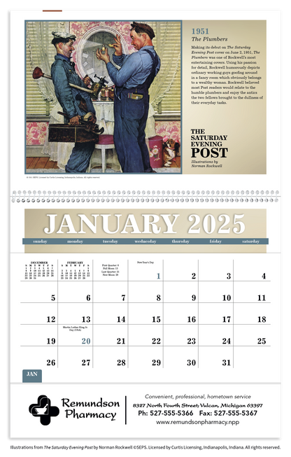 Triumph Calendars The Saturday Evening Post Pocket Calendar-4156