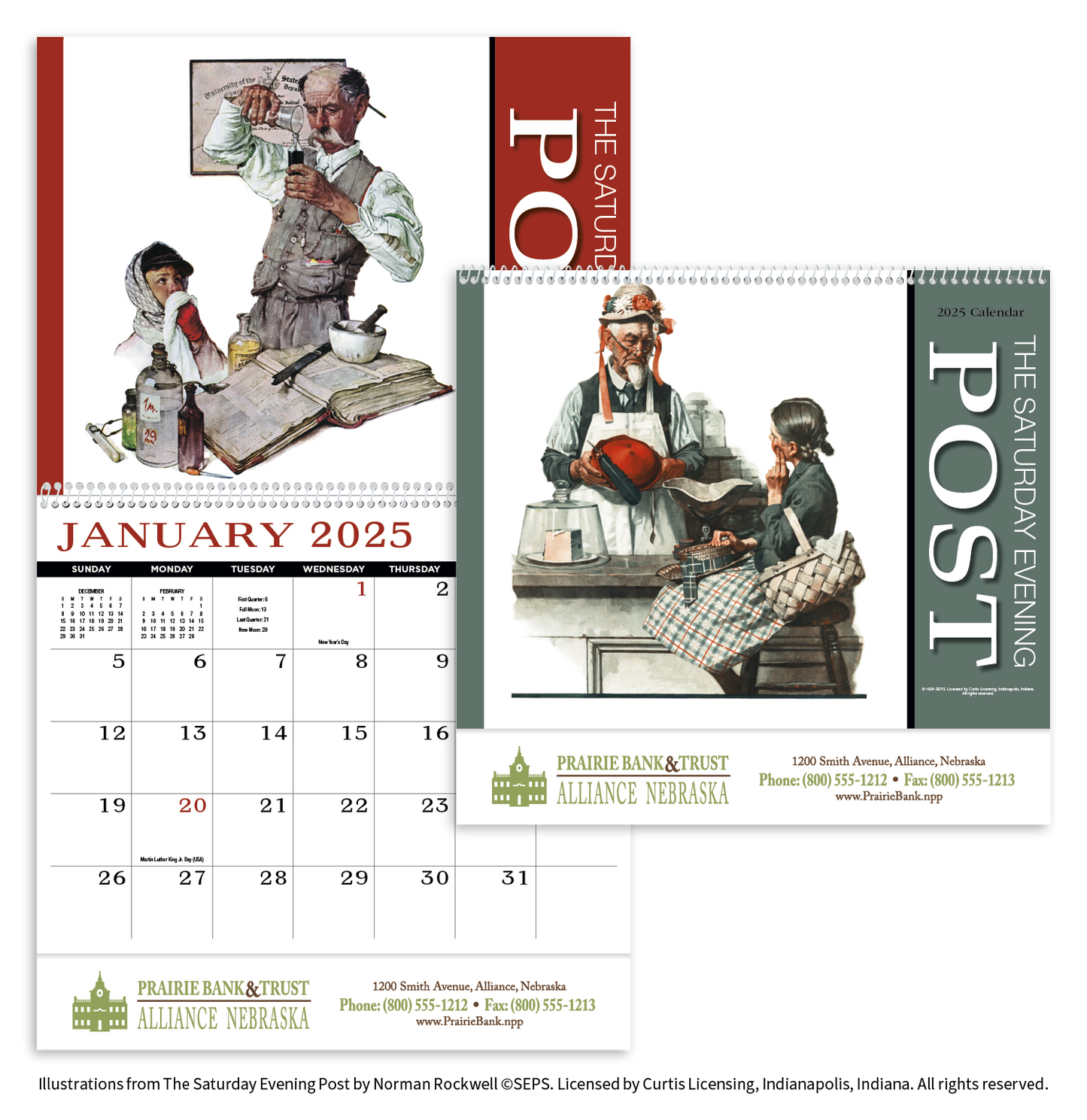 HotLine Products Saturday Evening Post Appointment Calendar  Spiral-419