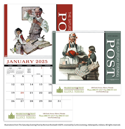 HotLine Products Saturday Evening Post Appointment Calendar  Spiral-419