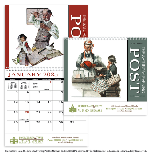 HotLine Products Saturday Evening Post Appointment Calendar  Spiral-419