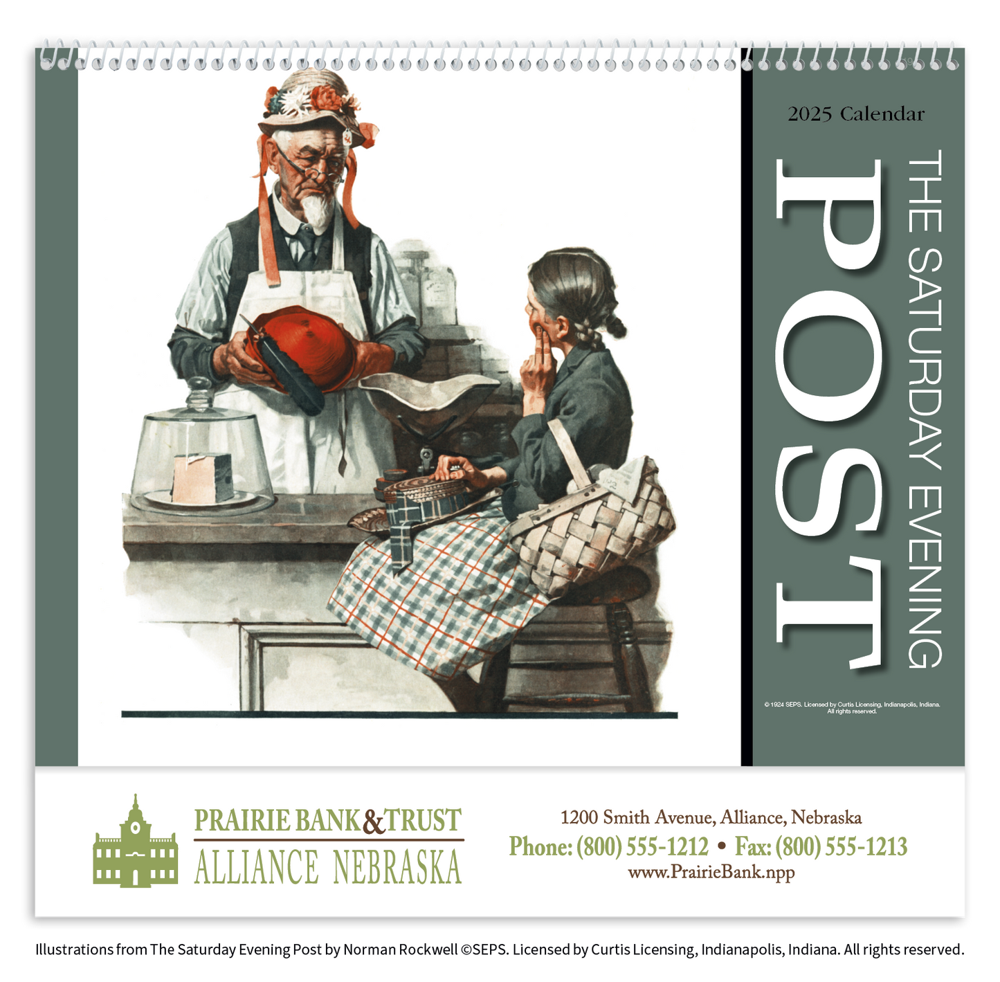 HotLine Products Saturday Evening Post Appointment Calendar  Spiral-419