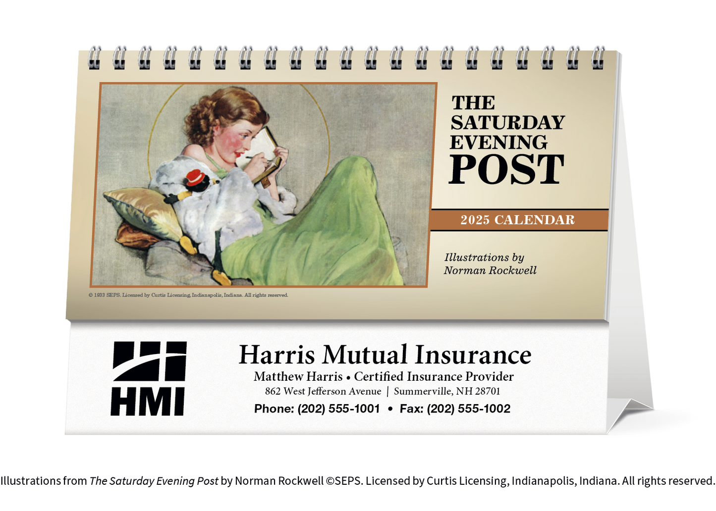 Triumph Calendars The Saturday Evening Post Illustrations by Norman Rockwell Desk Calendar-4250