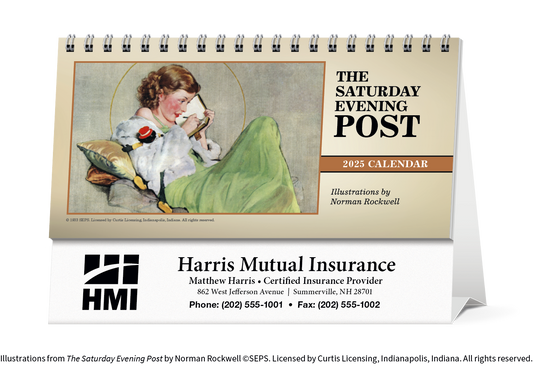 Triumph Calendars The Saturday Evening Post Illustrations by Norman Rockwell Desk Calendar-4250