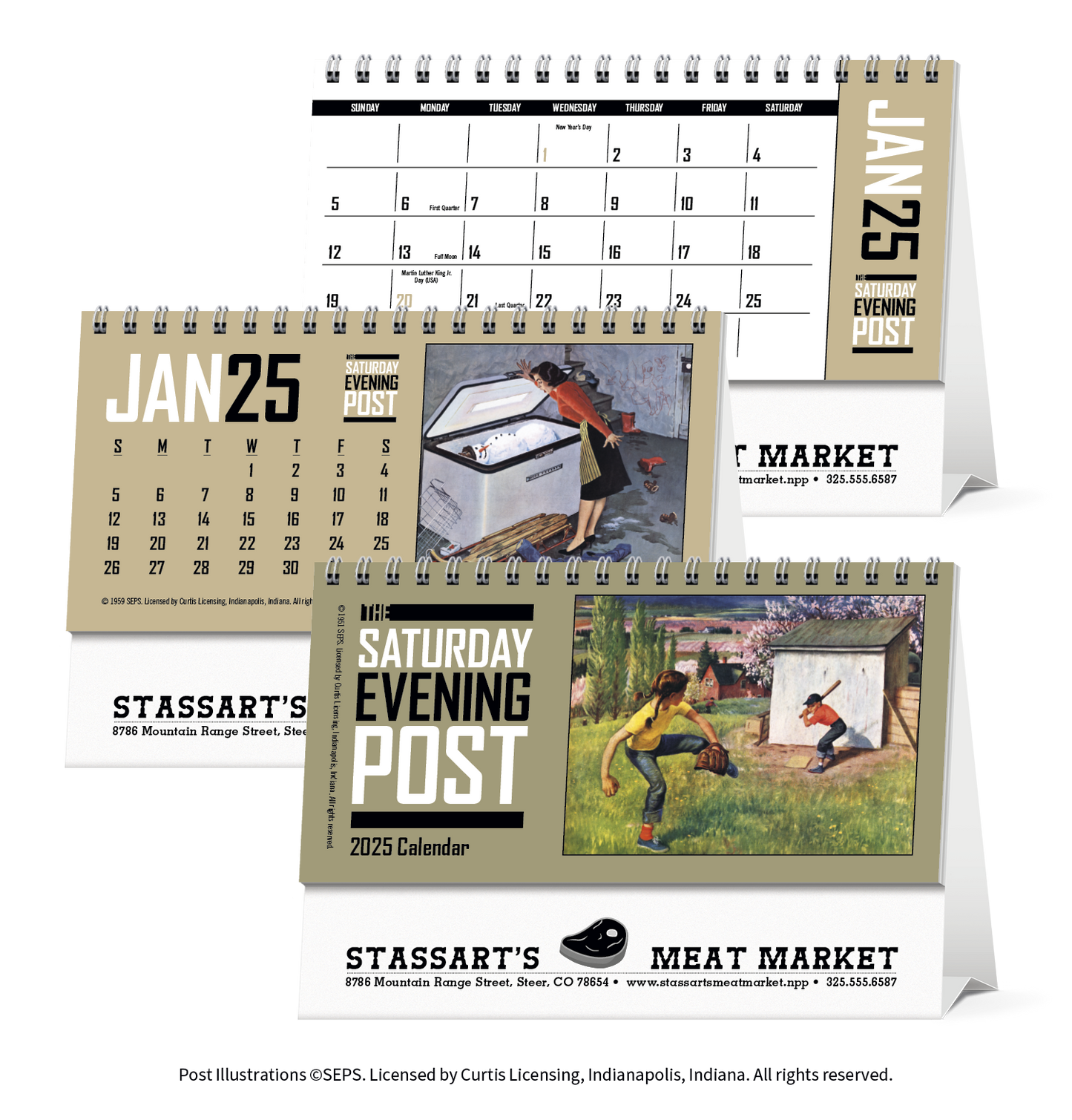 Triumph Calendars  The Saturday Evening Post Desk Calendar-4252