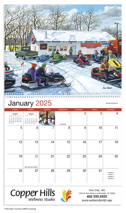 HotLine Products America Remembered Appointment Calendar  Spiral-429