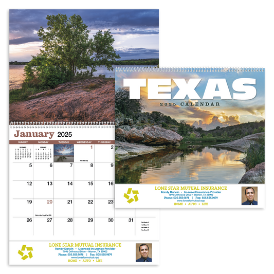 HotLine Products Texas Appointment Calendar  Spiral-436