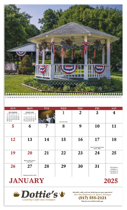 Good Value Celebrate America  Spiral Calendar-7069