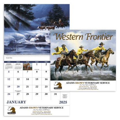 Good Value Western Frontier  Spiral Calendar-7071
