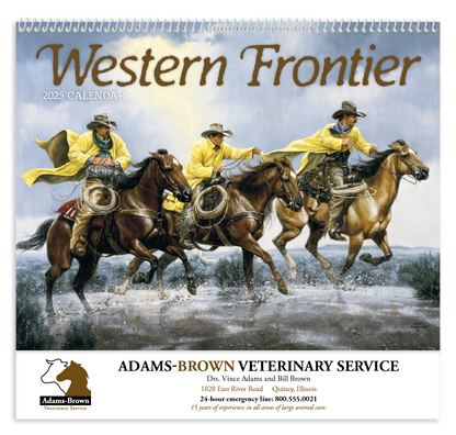 Good Value Western Frontier  Spiral Calendar-7071
