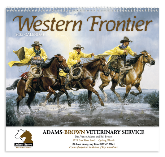Good Value Western Frontier  Spiral Calendar-7071