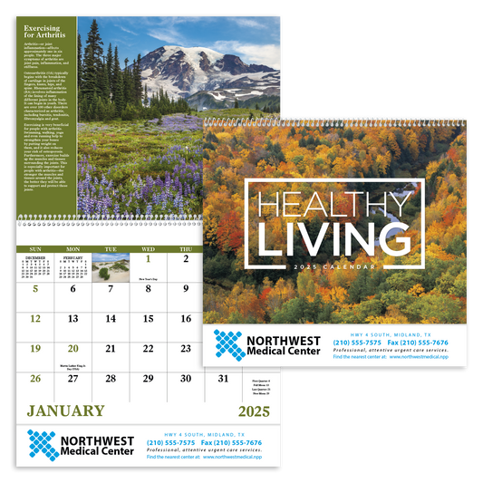 Good Value Healthy Living  Spiral Calendar-7073