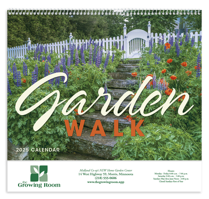 Good Value Garden Walk  Spiral Calendar-7077